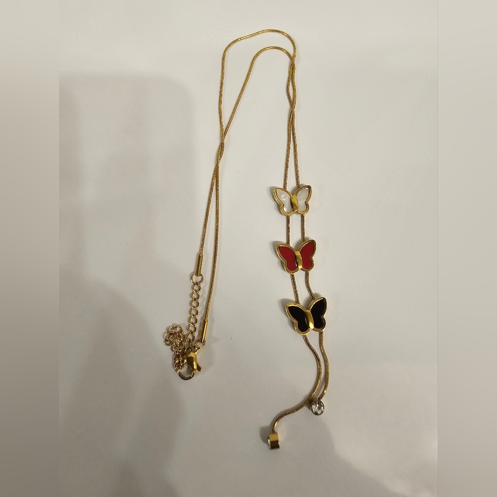 18k gold plaited butterfly 🦋 necklace